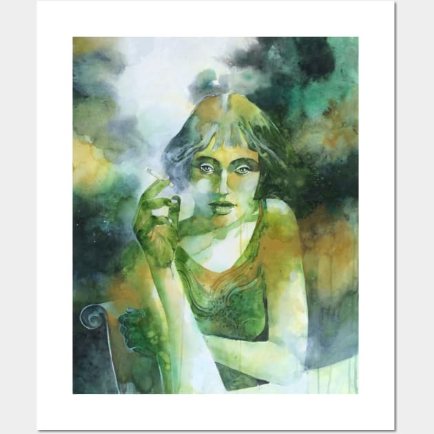 The girl who smoked gauloises Wall Art by Andreuccetti Art